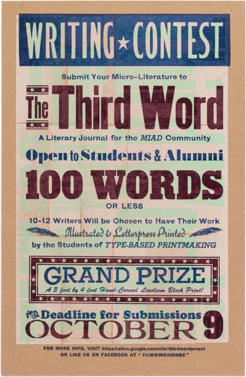 Call for Proposals for the Third Word, a student writing group.